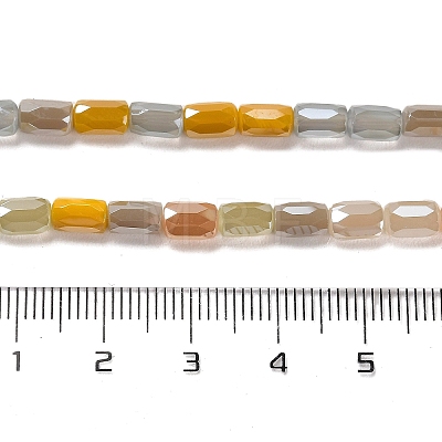 Electroplate Glass Beads Strands EGLA-D030-08F-1