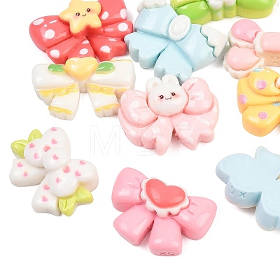 Opaque Resin Cabochons RESI-L051-03-1