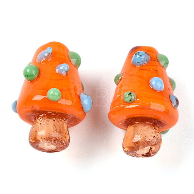 Handmade Lampwork Bumpy Beads X1-LAMP-T022-02A-09-1