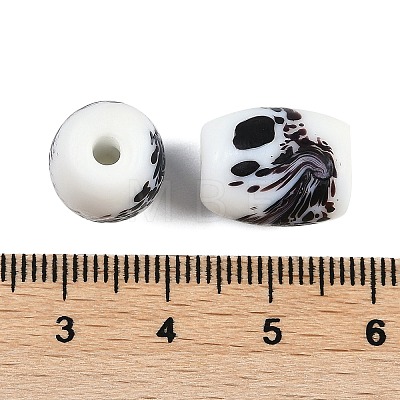 Opaque Handmade Lampwork Beads BLOW-D006-02G-1