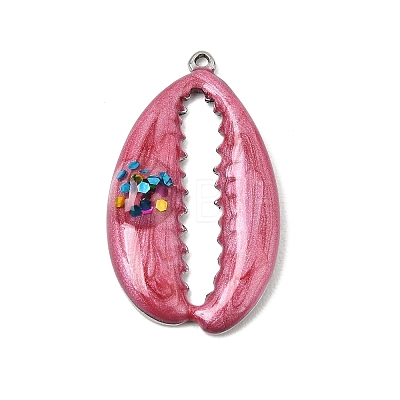 304 Stainless Steel with Enamel Pendants SA-CBAA487-06P-01-1