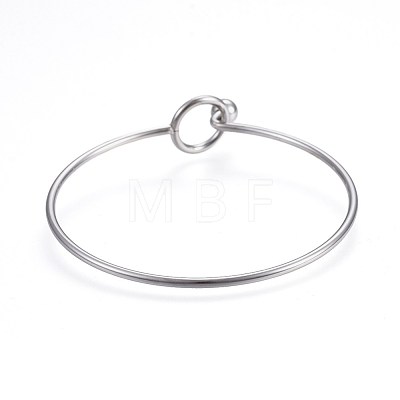 304 Stainless Steel Bangles BJEW-F354-11P-1