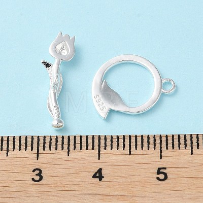 925 Sterling Silver Toggle Clasps STER-D005-08S-1