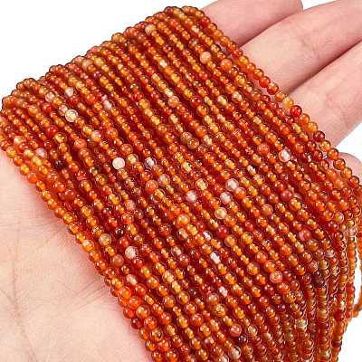 Natural Red Agate Beads Strands G-M438-A10-02-1