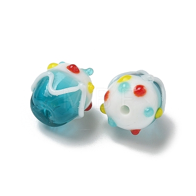 Handmade Lampwork Bumpy Beads LAMP-M022-01C-1