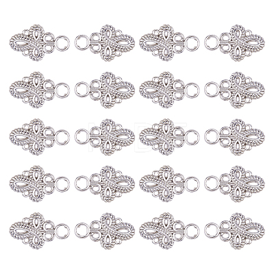 20Pcs Knot Zinc Alloy Adjustable Jean Button Pins FIND-FH0017-91P-1