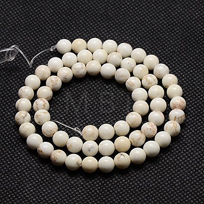 Natural Magnesite Beads Strands TURQ-G103-6mm-1