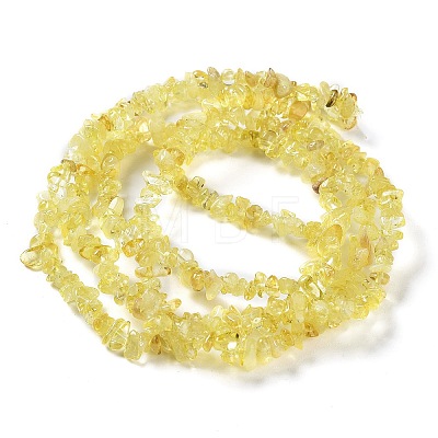 Natural Citrine Beads Strands X-G-E607-A07-1