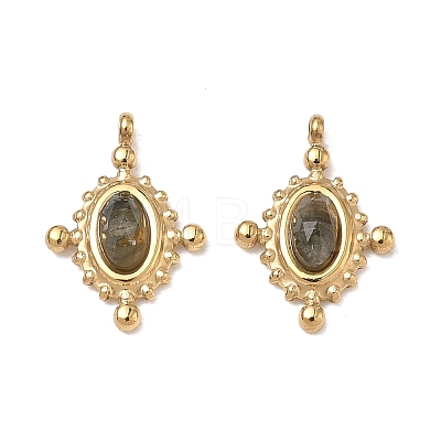 Natural Labradorite Faceted Pendants GG-CBA50CD-07G-01-1