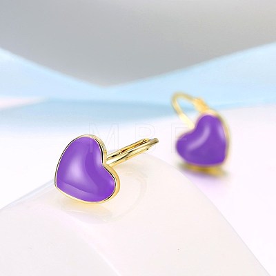 Trendy Tin Alloy Leverback Earrings EJEW-BB20929-A-1