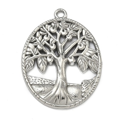 304 Stainless Steel Pendants STAS-P446-11P-1