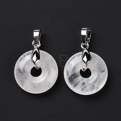 Natural Quartz Crystal Pendants G-E059-01P-06-1