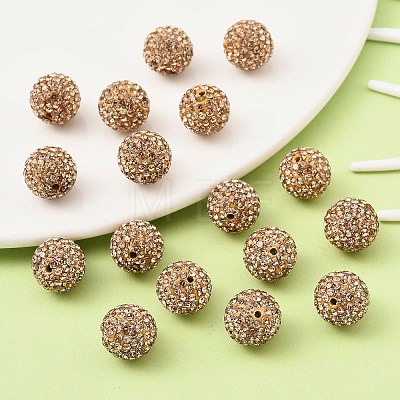 Pave Disco Ball Beads RB-Q195-14mm-246-1