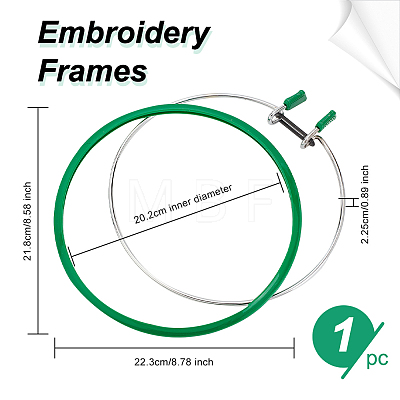 Iron Embroidery Hoops TOOL-WH0001-35B-1