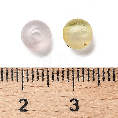 Frosted Transparent Acrylic Beads LS-OACR-F013-12A-1