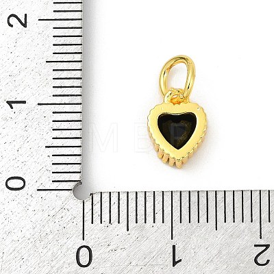 Brass Micro Pave Cubic Zirconia Pendants KK-H204-01G-04-1