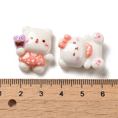 Opaque Resin Decoden Cabochons RESI-D009-04-1