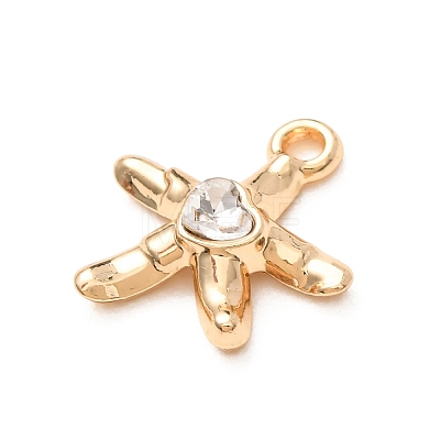 Alloy Rhinestone Pendants RB-CBAA597-02G-01-1