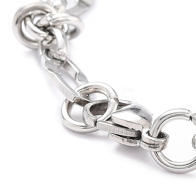 304 Stainless Steel Link Chain Bracelet for Men Women BJEW-Z011-18P-1