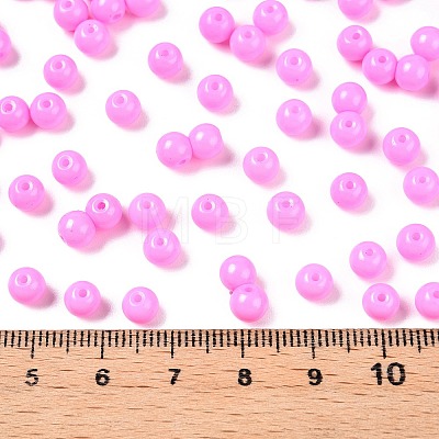 Opaque Baking Painted Glass Beads DGLA-T004-02I-1