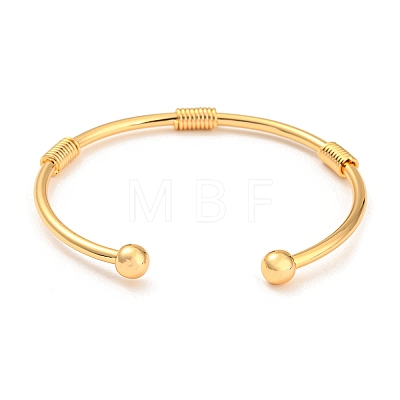 Brass Cuff Bangles BJEW-P305-01G-1