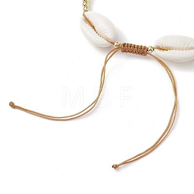 Shell Beads Anklets for Women AJEW-AN00593-1