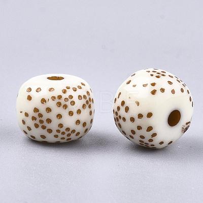 Opaque Acrylic Beads SACR-S752-01-1
