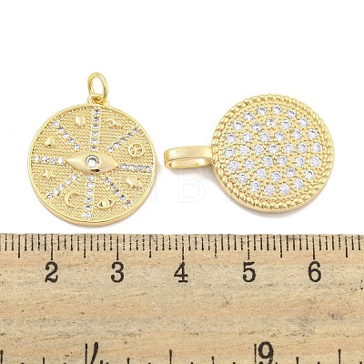 DIY Brass Micro Pave Clear Cubic Zirconia Pendant Necklaces Making Kits KK-S386-40G-1