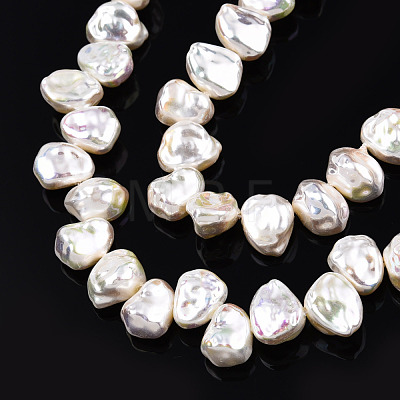 ABS Plastic Imitation Pearl Beads Strands KY-N015-13-A04-1