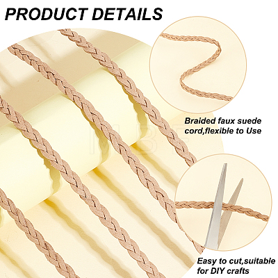   Braided Faux Suede Cord LW-PH0001-07-1