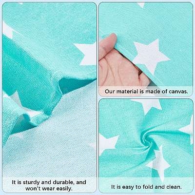 1Pc Star Pattern Chair Polycotton Cloth AJEW-GF0015-38E-1