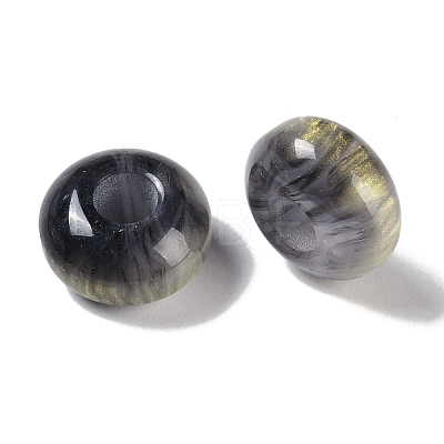 Two Tone Resin European Beads RESI-F055-09A-1