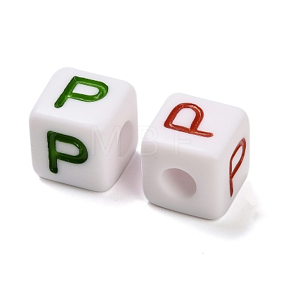 Opaque Acrylic Beads OACR-I022-01P-1