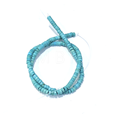 Synthetic Turquoise Beads Strands X-TURQ-G110-4x2mm-09-1