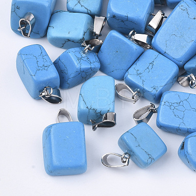 Synthetic Turquoise Pendants G-Q996-28-1