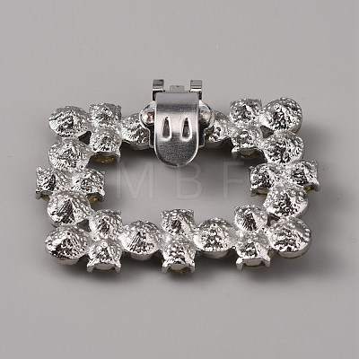 Alloy Crystal Rhinestone Shoe Decoration AJEW-WH0248-224C-P-1