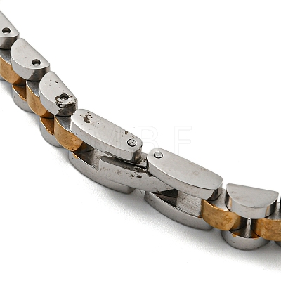 Ion Plating(IP) 304 Stainless Steel Thick Link Chain Bracelet BJEW-G649-10C-C-1