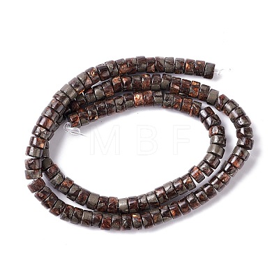 Assembled Synthetic Bronzite and Pyrite Beads Stands G-I318-04A-1