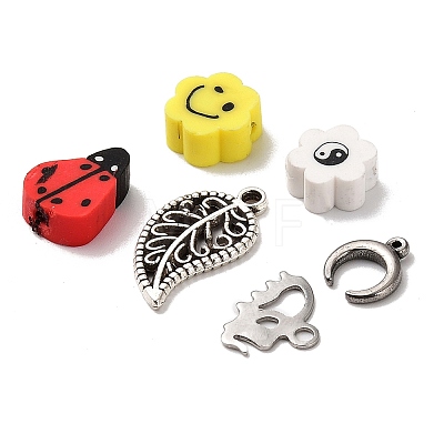 DIY Mixed Stone & Charm Ring Making Kits DIY-SZ0008-79-1