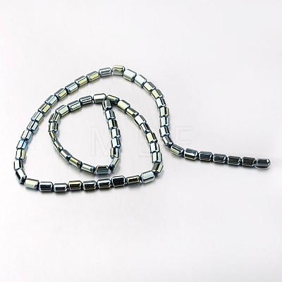 Electroplate Non-magnetic Synthetic Hematite Bead Strands G-F300-01B-07-1