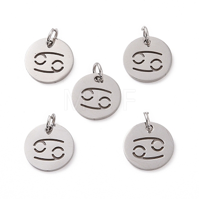 304 Stainless Steel Charms STAS-Q201-T445-4S-1