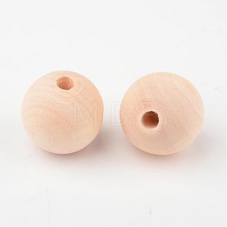 Unfinished Wood Beads WOOD-X0003-01A-LF-1