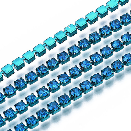 Electrophoresis Iron Rhinestone Strass Chains CHC-Q009-SS12-B20-1