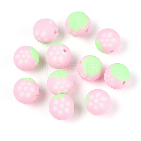 Fruits Theme Handmade Polymer Clay Beads CLAY-T022-04B-1