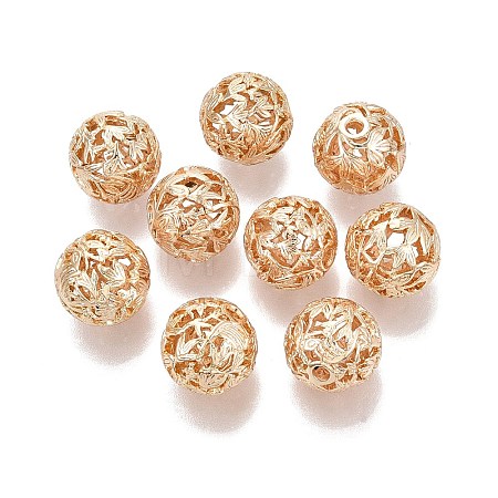 Brass Filigree Beads KK-ZX026-12G-1