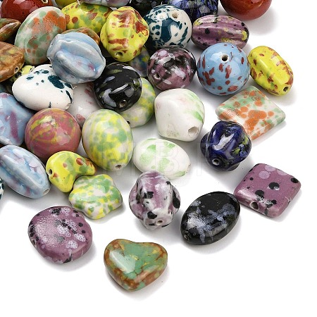 Handmade Porcelain Beads PORC-Z008-04-1