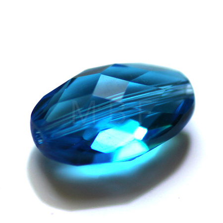 Imitation Austrian Crystal Beads SWAR-F063-9x6mm-25-1