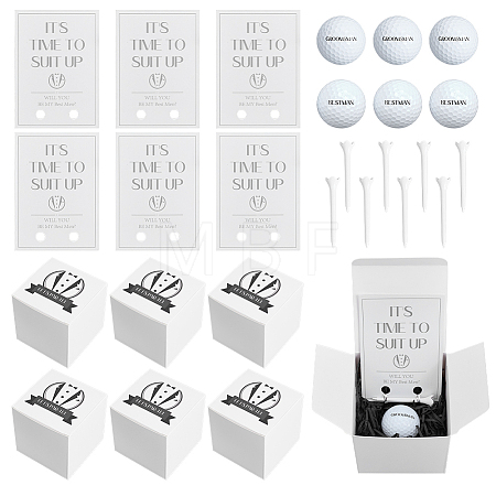 Golf Themed Groomsman Proposal Gift Box Sets DIY-NB0015-46-1