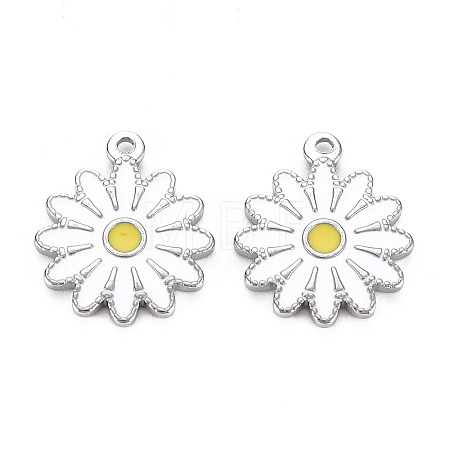 304 Stainless Steel Enamel Pendants STAS-Q241-015E-1