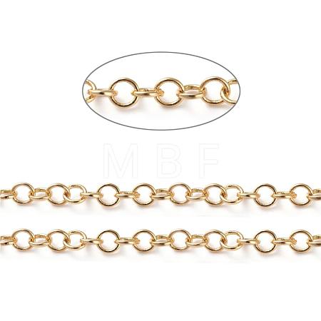 Soldered Brass Rolo Chains CHC-G005-07G-1